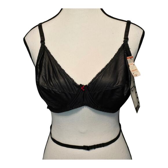 Vintage Jezebel Renee of Hollywood Convertible Bra Womens Size 38C Black - Picture 1 of 10